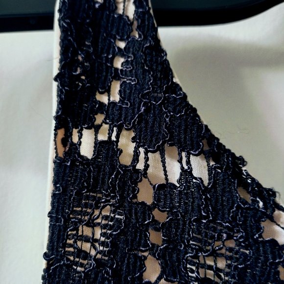 My Michelle Jr. Sz 7/8 Black Lace Prom /Formal/Cocktail Dress Front Satin Ribbon - Picture 7 of 7